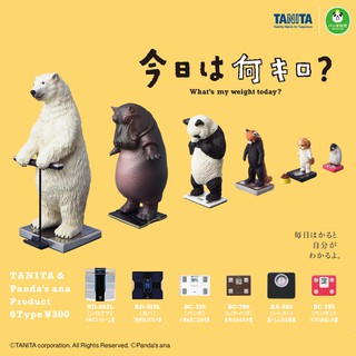 (มีของพร้อมส่ง) Gachapon กาชาปองสัตว์ชั่งน้ำหนัก TANITA Whats my weight today? โมเดลสัตว์