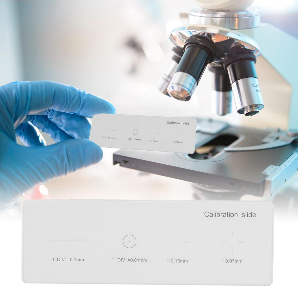 ✿canca✿ Microscope Objective Micrometer Calibration Slide Glass Stage DIV 0.01mm - รูปที่ 2