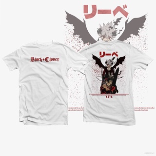 เสื้อยืดแขนสั้นลําลอง พิมพ์ลายกราฟฟิคอนิเมะ Black Clover Asta and Liebe น่ารัก ทรงหลวม สําหรับผู้ชาย และผู้หญิงS-5XL