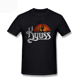 เสื้อยืดแขนสั้น ผ้าฝ้าย 100% พิมพ์ลายกราฟฟิค Kyuss แฟชั่นฤดูร้อน สไตล์ฮาราจูกุ สําหรับผู้ชายS-5XL