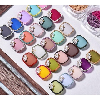 โปร 1 แถม 1สินค้าเครื่องประดับเล็บชุดโซ่ Two Tone มุกแถมอยู่ในตลับนะคะ