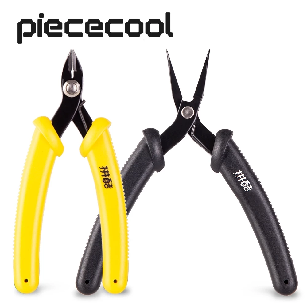 Piececool ชุดเครื่องมือโมเดล 2 ชิ้น - ปัตตาเลี่ยน และคีมจมูกเข็ม สําหรับจิ๊กซอว์โลหะ 3D