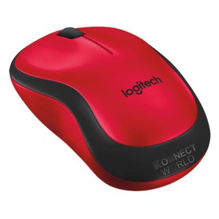 Logitech Wireless Mouse รุ่น M221 เงียบไร้เสียง สีเเดง