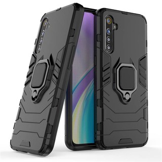 เคส Realme XT ฮาร์ดเคสกันกระแทกเคสโทรศัพท์ Hybrid Armor Shockproof Ring Case OPPO Realme XT RealmeXT Cover Stand