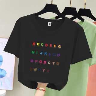 เสื้อยืดชาย - COD ACM316 tshirt สําหรับผู้หญิงเกาหลีวัยรุ่นหลวมผ้าฝ้ายขนาดใหญ่ท็อปส์ซูพิมพ์ผ้าฝ้ายใ