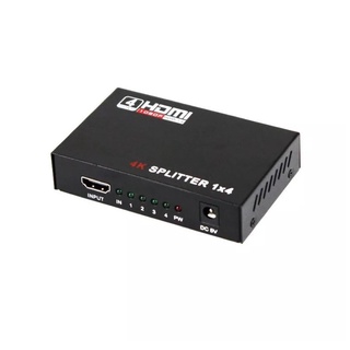 HDMI Splitter 4K ตัวแยกสัญญาณละเอียดสูง เข้า 1 ออก 4 Full HD 3D Video 1X4 Split 1 in 4 Out Amplifier 4K*2K