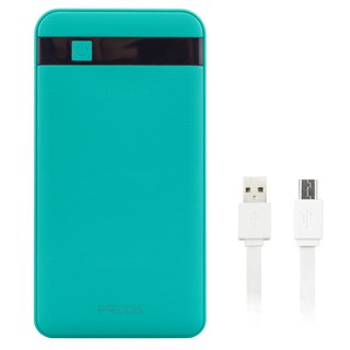 Getzhop Proda แบตสำรอง ชาร์จได้ 2 Port ขนาด 12000mAh รุ่น PPP-9 (GreenBlue)