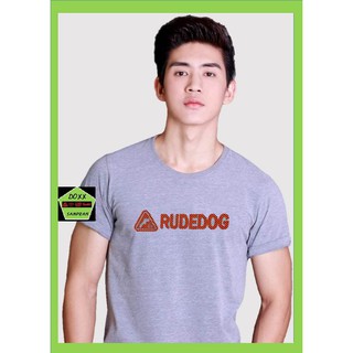 rudedog เสื้อคอกลม  ชาย หญิง  รุ่น วินเนอร์ สี เทาอ่อน