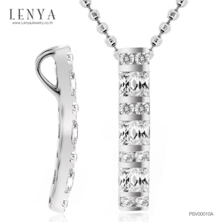 Lenya Jewelry จี้เงินแท้ ประดับด้วย DiamondLike ดีไซน์เรียบหรู