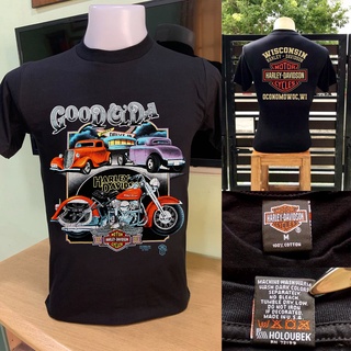 BAYANG เสื้อยืด harley davidson ผ้า cotton 100% MH85