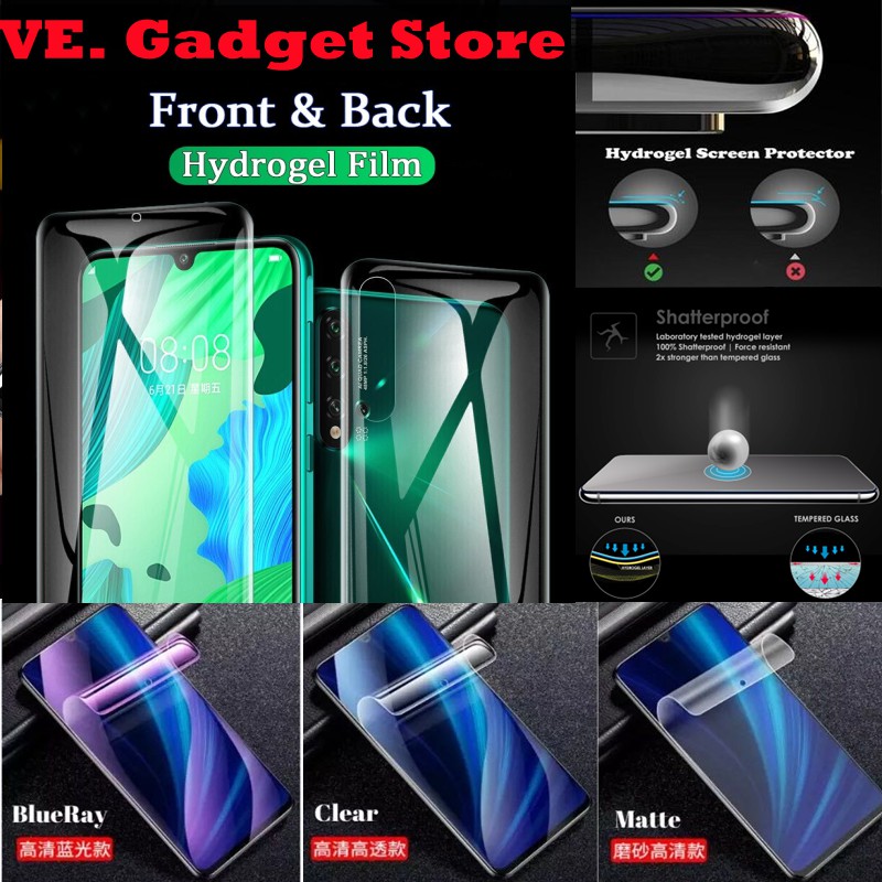 Honor 9X/9X Lite/ Honor 9X Pro/ Honor 9S ด้านหน้า + Back Hydrogel Pelindung Skrin
