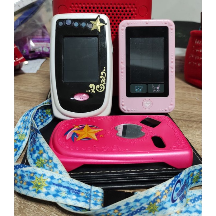 Jewel​ pod diamond​ สีชมพู VS โทรศัพท์​ของเล่น​ไอคัตสึ Aikatsu Phone​ งาน​ Bandai​