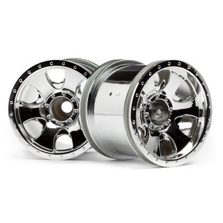 HPI 106722 WARLOCK WHEELS CHROME (2.2in/2pcs) ล้อทรัค 2.2