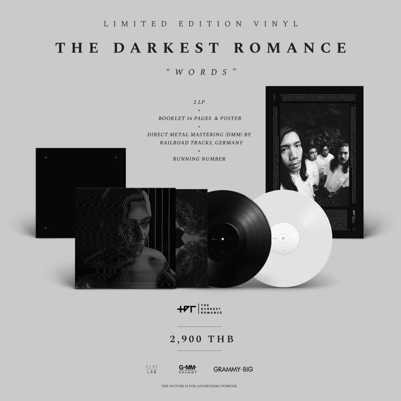 แผ่นเสียง (Vinyl) The Darkest Romance : WORDS [Official GMM Music Store] มีลายเซ็นต์