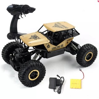 รถไต่ภูเขา Monster 1:18 บังคับวิทยุ ตัวถังอัลลอย 4WD Rock Crawler (สีทอง)