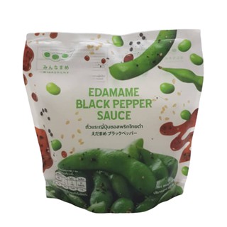 ถั่วแระญี่ปุ่นซอสพริกไทยดำ 110 กรัม EDAMAME BLACK PEPPER SOUCE 110G ขนมขบเคี้ยว  ถั่ว