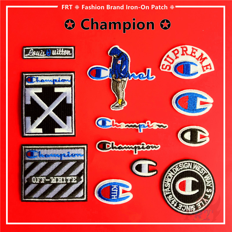 แผ่นแพทช์ลาย Champion Series 02 สําหรับตกแต่งเสื้อผ้า 1 ชิ้น