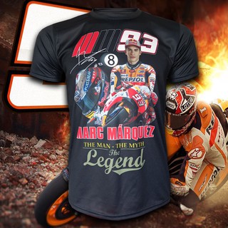 เสื้อยืด คอกลม T-shirt MotoGP เสื้อโมโตจีพี Marc Márquez สำหรับแฟนคลับ Repsol Honda #MG0047 รุ่น มาร์ก มาร์เกซ (VOL.2)