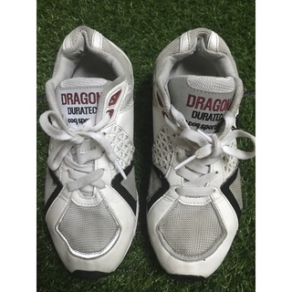 รองเท้าผ้าใบแบรนด์เนมมือสอง le coq sportif รุ่น Dragon สไตล์คลาสสิค