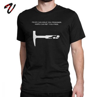 เสื้อยืด พิมพ์ลายภาพยนตร์ Shawshank Redemption Prison Break สไตล์คลาสสิก สําหรับผู้ชาย