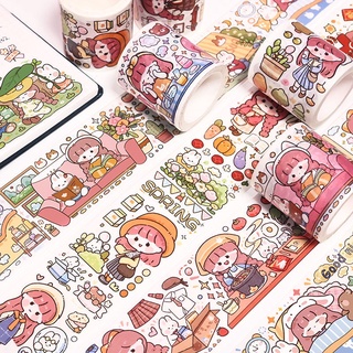 【Well 11】เทปน่ารัก 5M  Washi Tape เครื่องเขียนน่ารักสไตล์เกาหลี เทปกาว Sticker  สติกเกอร์น่ารักๆ เทปการ์ตูน