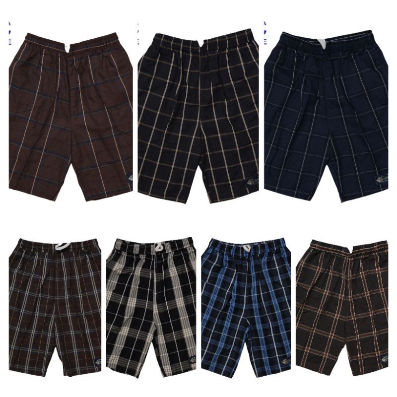 ขาสั้นก้างปลาลายสก็อต​ ทรงยาว​ ไซส์​แรฟ (XL)