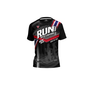 JOURNEY เสื้อวิ่ง RUN BKK ผ้าเกรดพรีเมี่ยม พิมพ์ลายด้านหน้าด้วยเทคนิคพิเศษ ผ้าเบาสบาย ระบายอากาศ