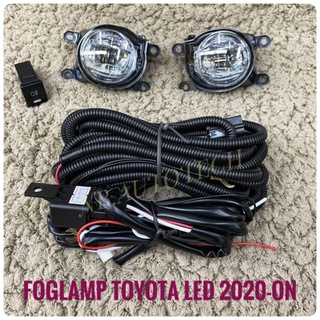 ไฟตัดหมอก TOYOTA LED ปี2020 2021 2022 ไฟสปอร์ตไลท์ foglamp sportlight toyota โคม led แสงขาว ตั้งแต่ปี2020 ขึ้นไป