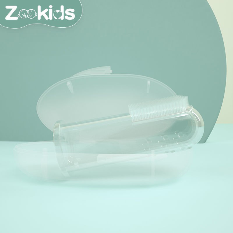 [ความร้อน] Baby brushing infant Silicone Finger Cots Toothbrush Soft