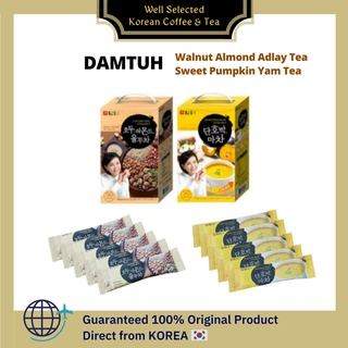 [Damtuh] ชานมผง แบบแท่ง 10T 50T 80T (ชาวอลนัทอัลมอนด์ ชาอัลมอนด์ ชาฟักทองหวาน) ชาร้อน อาหารเช้า เกาหลี