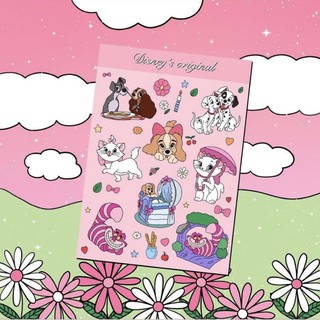 รวม DISNEY ANIMALS STICKER A5 (ธีมสีชมพู)