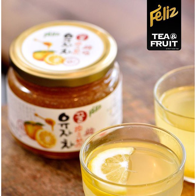 🍊🍊 Feliz Yuzu TEA (ชาส้มยูสุผสมน้ำผึ้ง) ขนาด 560 กรัม 🍊🍊