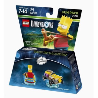 **กล่องบุบ ไม่สวย** LEGO Dimensions 71211: Bart Simpson Fun Pack