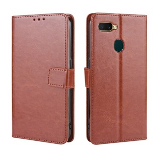 เคสสำ OPPO A12 Case Leather Flip Back Cover OPPO A12 OPPOA12 เคสฝาพับ มือถือแล