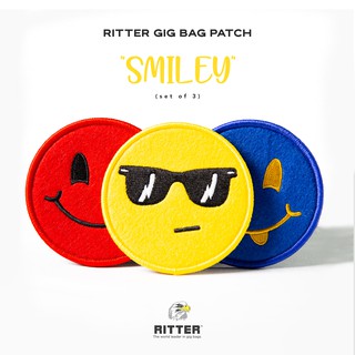Ritter Gig Bag Patch "Smiley" Set แพทช์โลโก้ตกแต่งกระเป๋ากีตาร์รุ่น BERN 4 และ CAROUGE 3