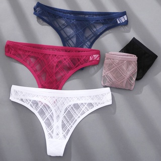 สินค้าพร้อมส่งจากไทย💥LadyCloset Shop💥 (N571) กางเกงชั้นในจีสตริง sexy panties ผ้าซีทรูเซ็กซี่ สำหรับผู้หญิง