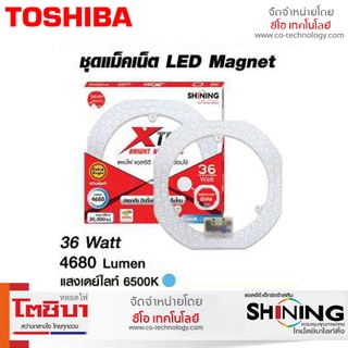 ลดราคา LED Magnetic  แผงยึดแม่เหล็กทรงกลม Shining LED Magnetic Circular Lamp 24W /36W และแบบ 3 Steps 24W ปรับได้ 3แสง