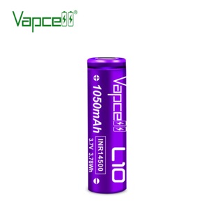 ถ่านชาร์จ Vapcell INR14500หรือขนาด AA L10หัวตัด(1050mAh)3.7V ของแท้ 1 ก้อน