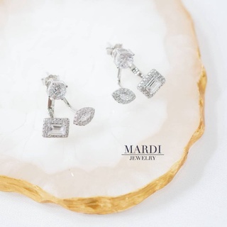 Mardi Jewelry ต่างหูย้อนหลัง Prestige Earjackets แยกใส่ได้สองชิ้น