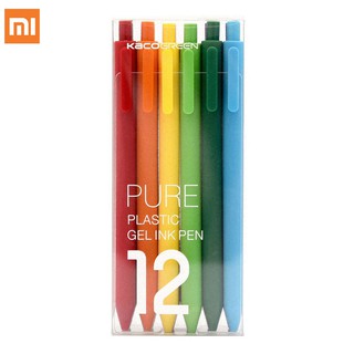 10PCS Xiaomi Mijia KACO Pen 10 Color 0.5mm Refill Write Ball Pen Draw Sign Pen  ปากกาลูกลื่น 10 สี 0.5 มม. 10 สี