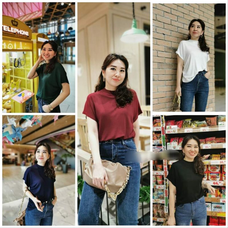 เสื้อยืดแขนล้ำ(ปิดต้นแขน)งานสวยพรีเมี่ยม ผ้าดีค่ะ *มี14สี (เข้าเพิ่มแล้วค่ะ)