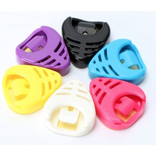 Pick holder พร้อมส่ง ที่เก็บปิ๊กหลากสี ใส่ปิ๊กได้ 2-4 อัน