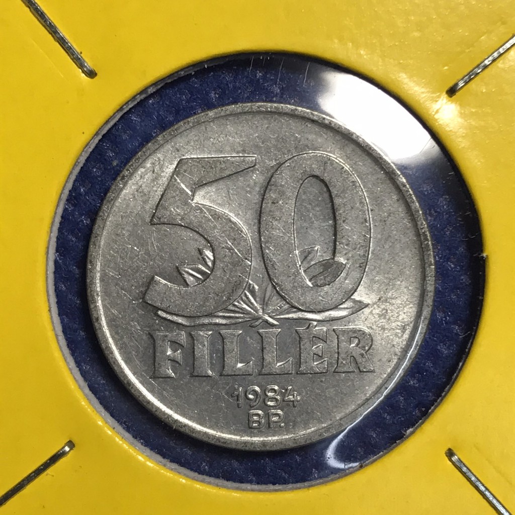 เหรียญเก่า#14771 ปี1984 ฮังการี 50 FILLER เหรียญต่างประเทศ เหรียญหายาก เหรียญสะสม