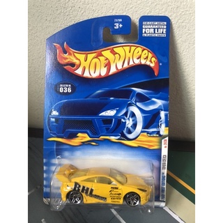 2001 Hot Wheels #36 First Edition 24/36 TOYOTA CELICA Yellow w/Pr5 Spoke Wheels