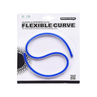 MornSun ไม้บรรทัดกระดูกงู 40 ซม. Flexible Curve