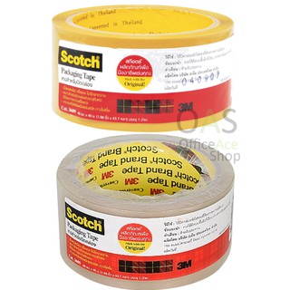 3M Scotch Packing Tape เทปสำหรับปิดกล่อง เทปโอพีพี 48 มม.x40 ม. สี ใส/น้ำตาล สก๊อตช์ CAT.3609