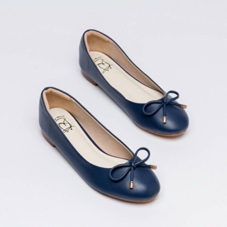 Premium Mary Flats : Midnight Blue