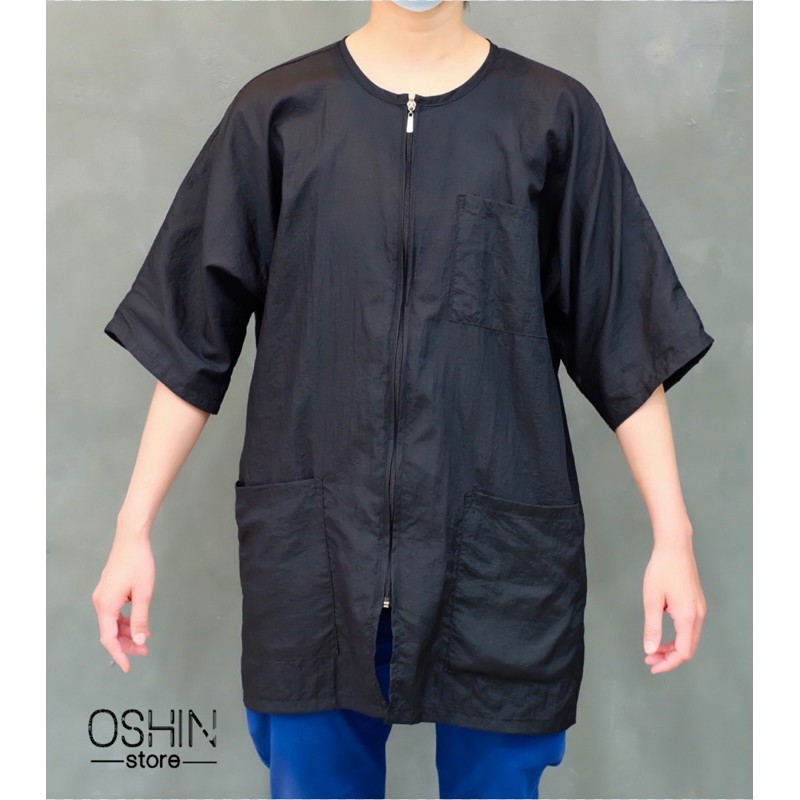 เสื้อคลุมตัดผม เสื้อคลุมช่างแขนสั้น