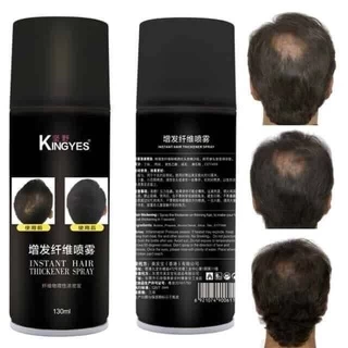 ***พร้อมส่ง***(ขวดใหญ่) kingyesสเปรย์ผม ปิดผมขาว ปิดผมบาง แก้ปัญหาหัวล้าน(ขวดดำ)