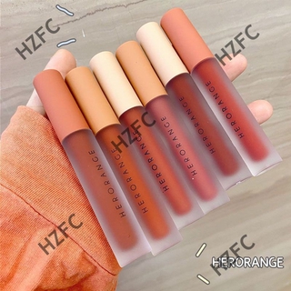 HERORANGE คนรักโทนสิมอิฐเค้ามีกัน! ลิปจุ่ม #ลิปกันน้ำ #ส้มTwilight Light Milkshake Velvet Air Matte Matte Lip Glaze CHERY